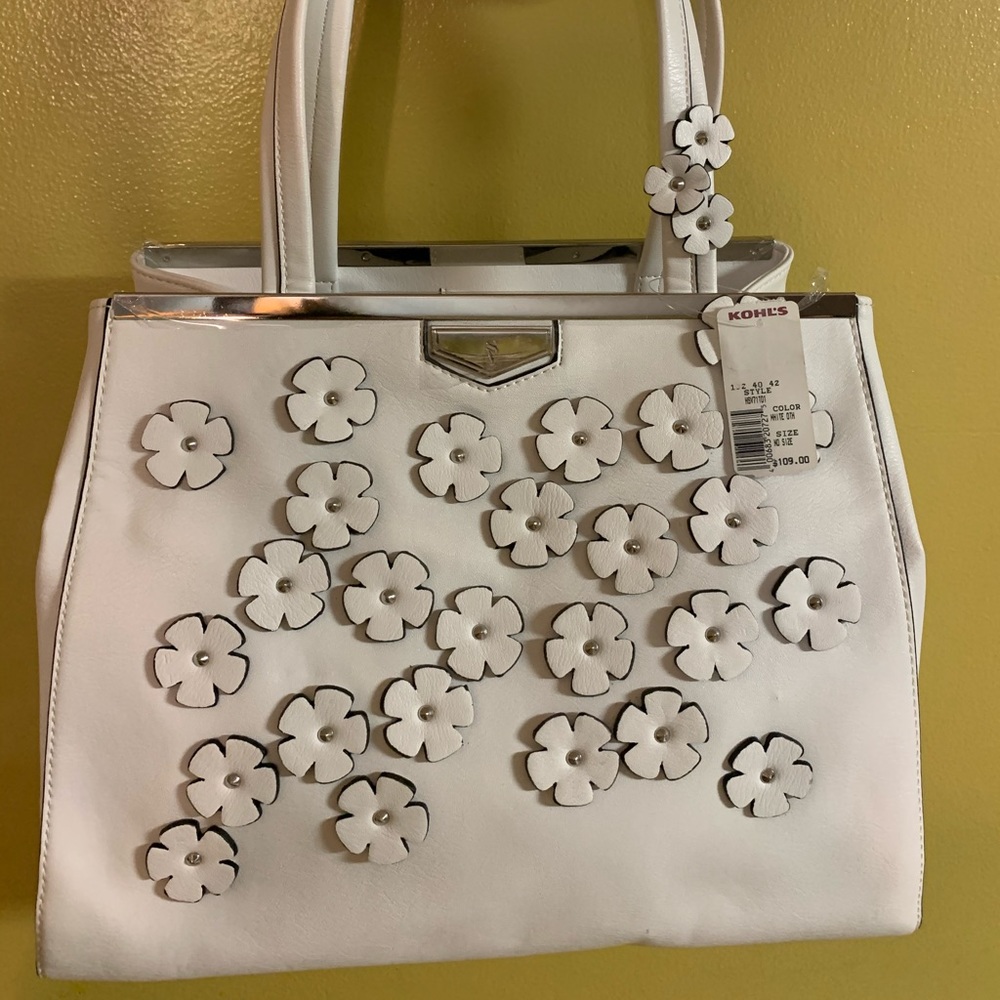 Simply Vera - Vera Wang White Leather Tote